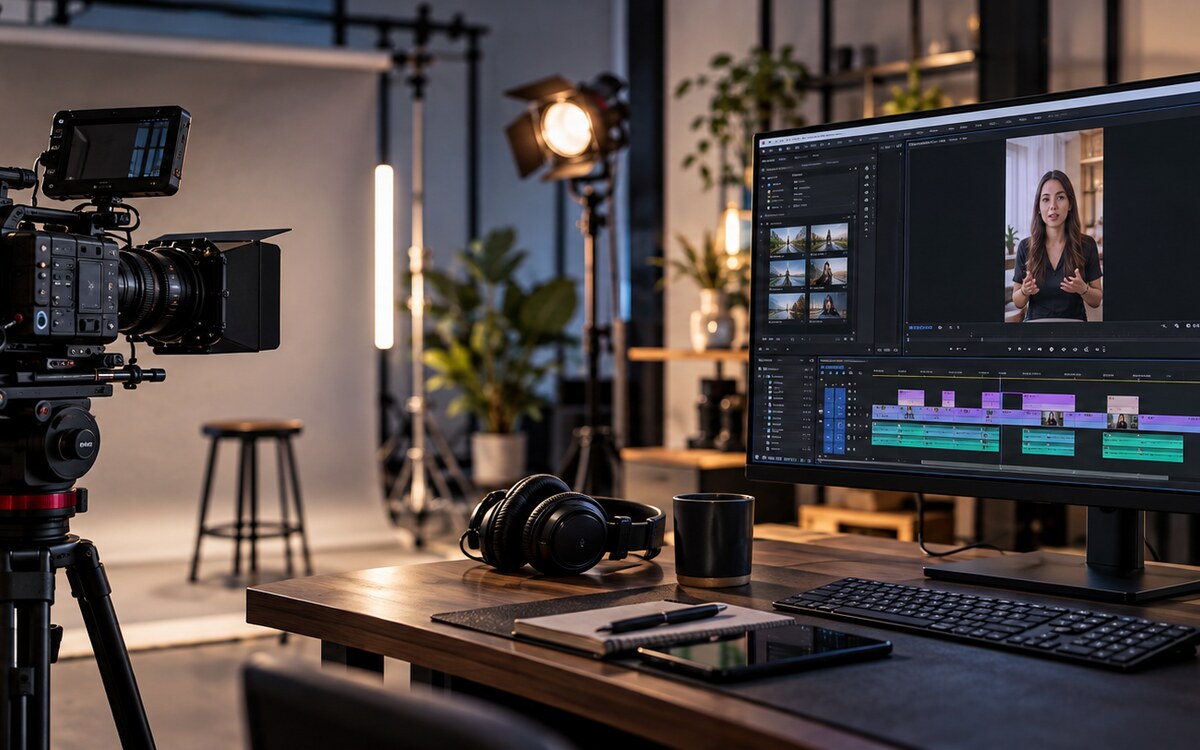 Stüdyo çekimi ve Premiere Pro ile Reels içerik üretimi